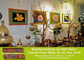 Einladung Ausstellung Blume Gomez Botenheim